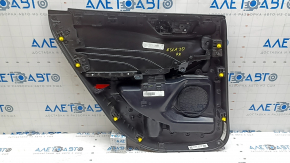Door trim panel rear right Ford Escape MK4 23-26 black, armrest leather black, with black handle, scratches, abrasions