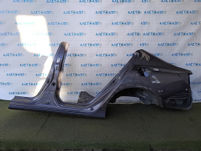 Quarter wing rear left Honda Accord 13-17 sawed off with the central pillar, graphite, after repair, dent