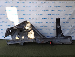 Quarter wing rear left Honda Accord 13-17 sawed off with the central pillar, graphite, after repair, dent