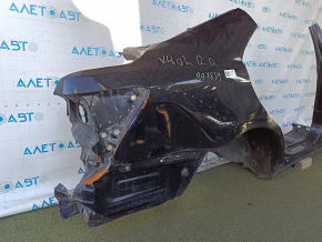 Quarter wing rear right Toyota Camry v40 07-11 sawed off with the central pillar, black, rusty, dents, bumps