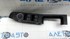 Front left window lift control Ford Escape MK4 20-26 with black trim, chrome, scuffs