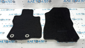 Set of floor mats, fabric, Subaru Forester 25-26, black, for cleaning