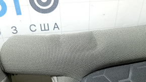 Rear seat cushion 2nd row Subaru Forester 25-26, dark gray + light gray fabric, blue stitching, needs cleaning, torn, wrinkled