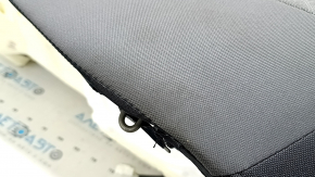 Rear seat cushion 2nd row Subaru Forester 25-26, dark gray + light gray fabric, blue stitching, needs cleaning, torn, wrinkled