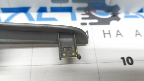 Right front panel trim Ford Escape MK4 20-26, black gloss, under gray molding, scratches, bumps, broken fastener