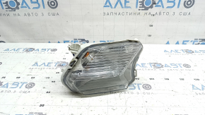 Right turn signal Ford Escape MK3 17-19 rest, white with fog lights, polished