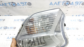 Right turn signal Ford Escape MK3 17-19 rest, white with fog lights, polished