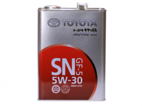 Toyota motor oil 5w-30 SN, 4l, synthetic