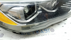 Front right headlight assembly Ford Escape MK3 17-19 rest xenon + LED light, polished, scratches, cobweb