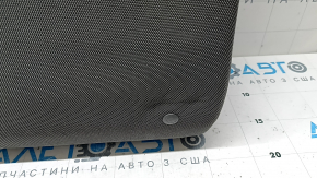 Backrest of the rear row of seats, 2nd row, right, Subaru Forester 25-26, dark gray + light gray fabric, blue stitching, without armrest, needs cleaning, wrinkled