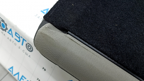 Backrest of the rear row of seats, 2nd row, right, Subaru Forester 25-26, dark gray + light gray fabric, blue stitching, without armrest, needs cleaning, wrinkled