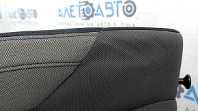 Backrest of the rear row of seats, 2nd row, right, Subaru Forester 25-26, dark gray + light gray fabric, blue stitching, without armrest, needs cleaning, wrinkled