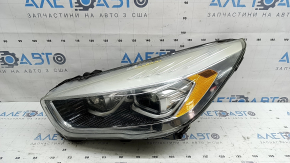 Left front headlight assembly Ford Escape MK3 17-19 rest xenon + LED, light, polished, scratches, cobwebs
