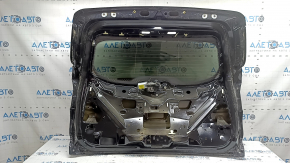 Naked tailgate with glass Ford Escape MK3 17-19 rest, black G1, with trapezoid and rear wiper arm, scratches on glass