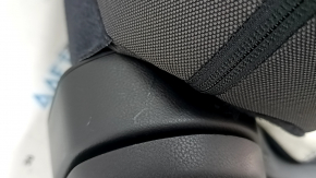 Subaru Forester 25-26 passenger seat without airbag, dark gray + light gray fabric, blue stitching, manual, needs cleaning, scratches on plastic