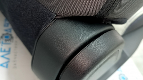 Subaru Forester 25-26 passenger seat without airbag, dark gray + light gray fabric, blue stitching, manual, needs cleaning, scratches on plastic