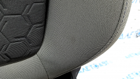 Subaru Forester 25-26 passenger seat without airbag, dark gray + light gray fabric, blue stitching, manual, needs cleaning, scratches on plastic