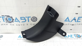 The front lower left pillar trim for Subaru Forester 25-26 is black, worn, the plastic has turned white