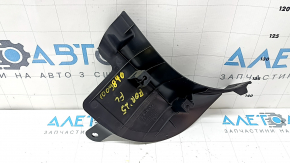 The front lower left pillar trim for Subaru Forester 25-26 is black, worn, the plastic has turned white