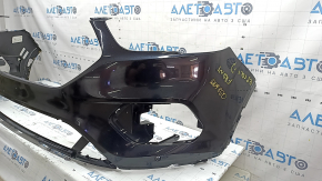 Front bumper bare Ford Escape MK3 17-19 rest, for parking sensors, black, chips