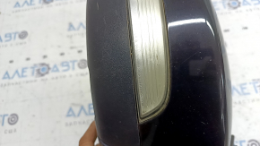 Right side mirror assembly Ford Escape MK3 17-19 rest, 14 pins, turn signal, backlight, BSM heating, black, turn signal for polishing, worn
