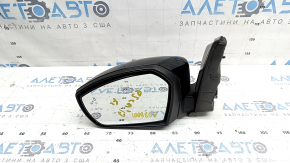 Left side mirror assembly Ford Escape MK3 17-19 rest, 14 pins, turn signal, backlight, BSM heating, black, turn signal for polishing