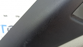 Door trim card rear left Subaru Forester 25-26 black with gray insert fabric, armrest gray rubber, scratches, worn