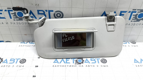 Left visor Ford Escape MK4 21-25 gray, without hook, for illumination, butt