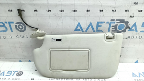 Left visor for Ford Escape MK3 13-19, grey, with backlight, with control, with hook and plug, dry-cleanable