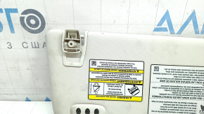 Left visor for Ford Escape MK3 13-19, grey, with backlight, with control, with hook and plug, dry-cleanable