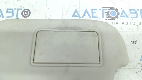 Left visor for Ford Escape MK3 13-19, grey, with backlight, with control, with hook and plug, dry-cleanable