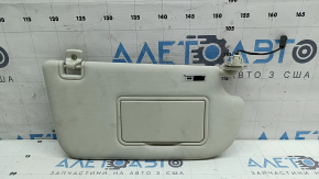 Right visor for Ford Escape MK3 13-19, grey, with backlight, with hook and plug, dry-cleanable