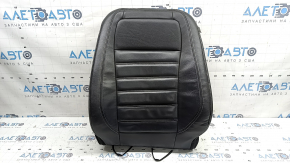 Ford Escape MK3 17-19 driver's seat back upholstery, black leather, heated, dry cleanable