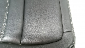 Ford Escape MK3 17-19 driver's seat back upholstery, black leather, heated, dry cleanable