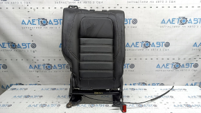 Back of the rear row of seats, 2nd row, right, Ford Escape MK3 13-17, black leather, dry-cleanable