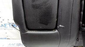 Backrest of the rear row of seats, 2nd row, left, Ford Escape MK3 13-19, black leather, with belt and armrest, dry-cleanable