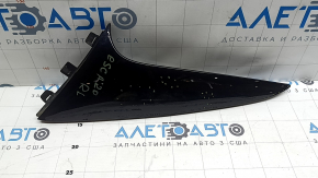 Left rear window molding Ford Escape MK4 20-26, gloss black, scratches, abrasions