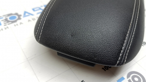 Ford Escape MK4 20-26 center console armrest, black leather, gray stitching, dented, dents
