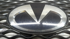 Radiator grill assembly Infiniti QX50 19-25 with emblem for radar, for camera, emblem for polishing, scratches on chrome, broken mount
