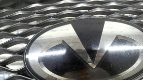 Radiator grill assembly Infiniti QX50 19-25 with emblem for radar, for camera, emblem for polishing, scratches on chrome, broken mount