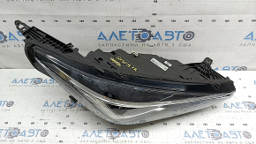 Front right headlight assembly Infiniti QX50 19-22 LED, adaptive, needs polishing, varnish peeled off, LED turns yellow