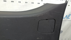 Lower trunk door trim for Infiniti QX50 19-25, black, with lamp, scratches, worn