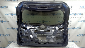 Naked trunk door with glass Infiniti QX50 19-25 blue BW5, with spoiler, brake light, trapezoid, leash, lower trim