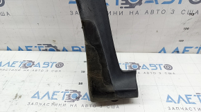 Front left fender arch trim Infiniti QX50 19-25 structure, faded plastic, cracked fasteners, broken fastener