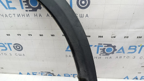 Front left fender arch trim Infiniti QX50 19-25 structure, faded plastic, cracked fasteners, broken fastener