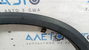 Front left fender arch trim Infiniti QX50 19-25 structure, faded plastic, cracked fasteners, broken fastener