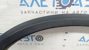 Front left fender arch trim Infiniti QX50 19-25 structure, faded plastic, cracked fasteners, broken fastener