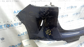 Bare rear bumper Infiniti QX50 19-25 blue, scratches, cracked, missing fragment, broken fasteners