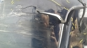 Bare rear bumper Infiniti QX50 19-25 blue, scratches, cracked, missing fragment, broken fasteners