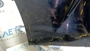 Bare rear bumper Infiniti QX50 19-25 blue, scratches, cracked, missing fragment, broken fasteners